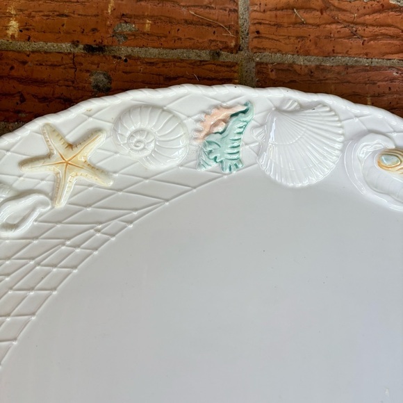 Vintage Himark Sea Catch Oval High Relief Seashell Platter Made in Japan 18.25”L
